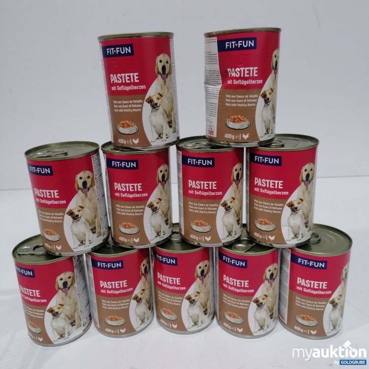 Artikel Nr. 888611: Fut +Fun Hundefutter Pastete mit Geflügelherzen 11x400g