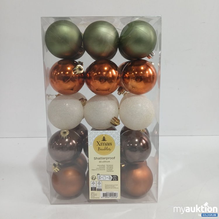 Artikel Nr. 910611: Xmas Baubles Shatterproof 30x6cm 