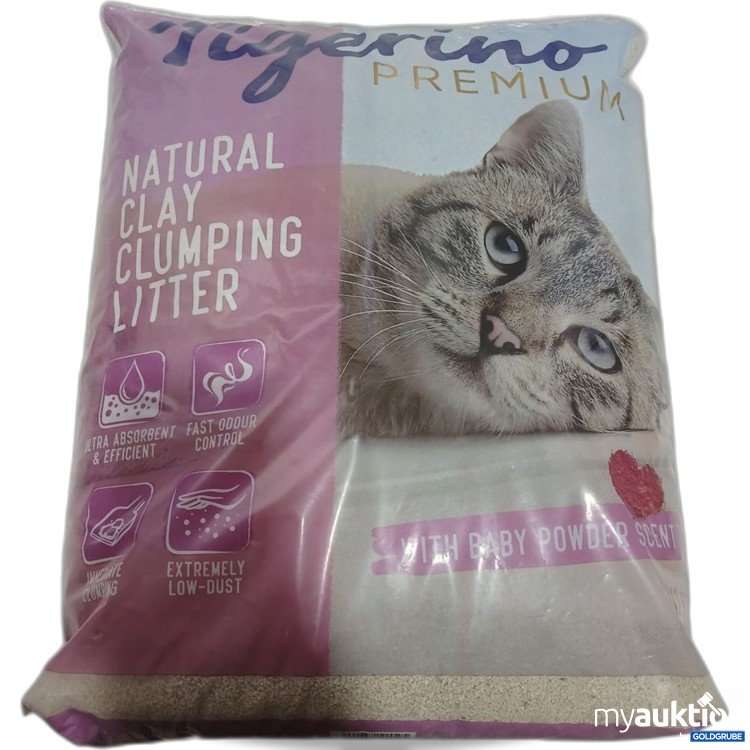 Artikel Nr. 973611: Tigerino Premium Natural Clay Clumping Litter 12kg