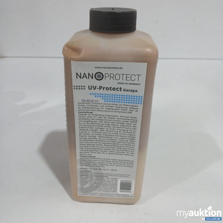 Artikel Nr. 460612 Artikel Nr. 460612: Nano Protect UV-Protect Garapa 1L