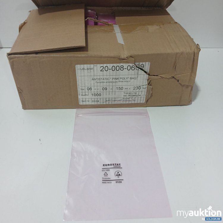 Artikel Nr. 518612 Artikel Nr. 518612: Eurostat Antistatic Pink Poly Bag 10-008-0609 1000stk