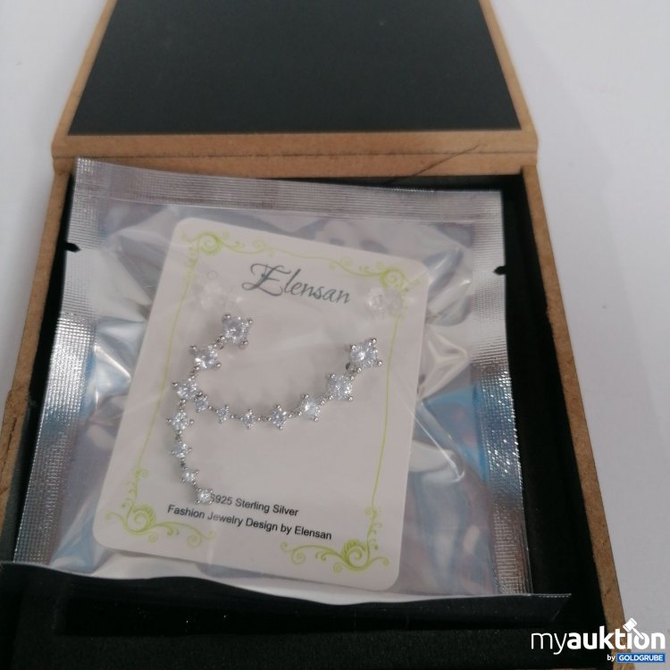 Artikel Nr. 850612 Artikel Nr. 850612: Elensan Ohrklemmen 7 Kristalle 925er Sterling Silber
