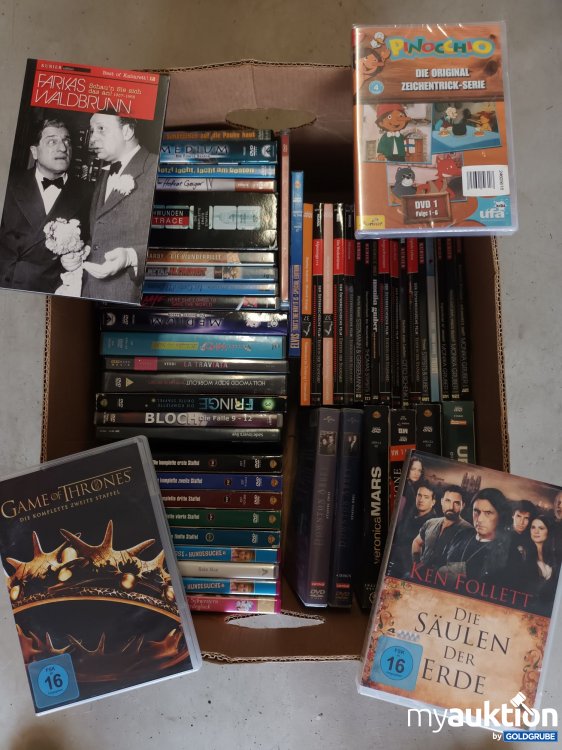 Artikel Nr. 901612: Karton mit 54 Dvds (siehe Fotos)
