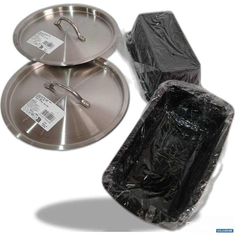 Artikel Nr. 933612 Artikel Nr. 933612: Deckel für Kochtopf 2x größe 18cm & 2 Silikon Backformen