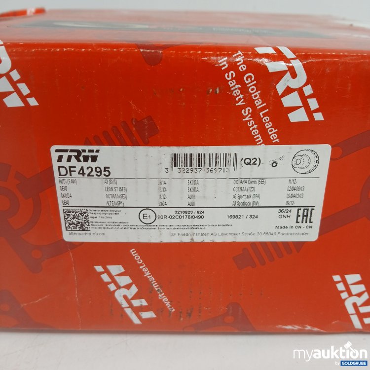 Artikel Nr. 852613: TRW Bremsscheibe DF4295 90R-02C0176/0490 