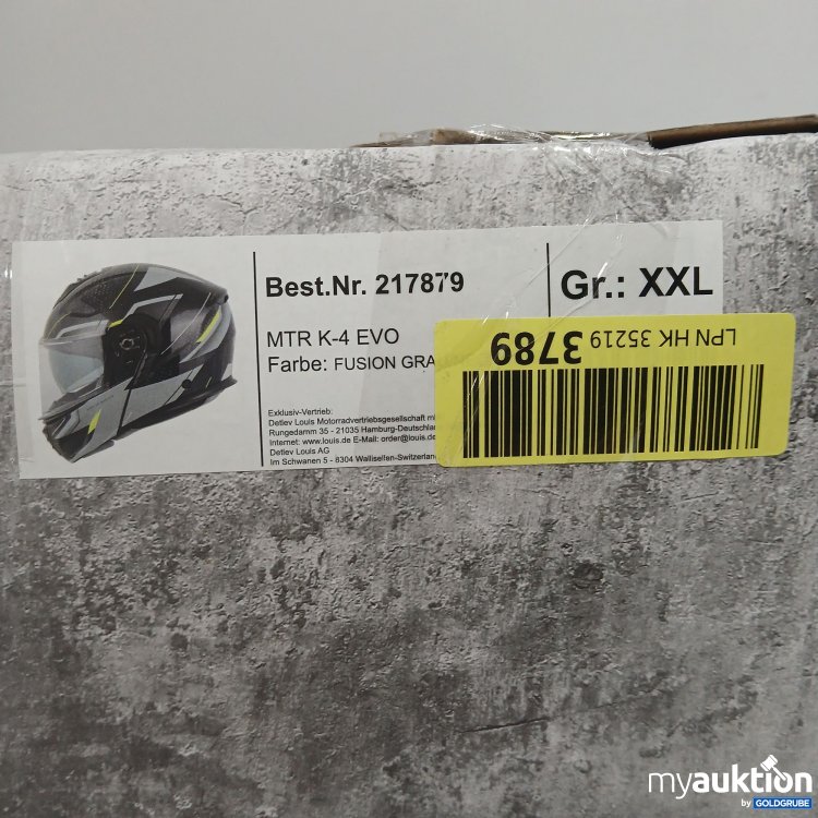 Artikel Nr. 865613: MTR K-4 Evo Moped Helm Fusion Grau 