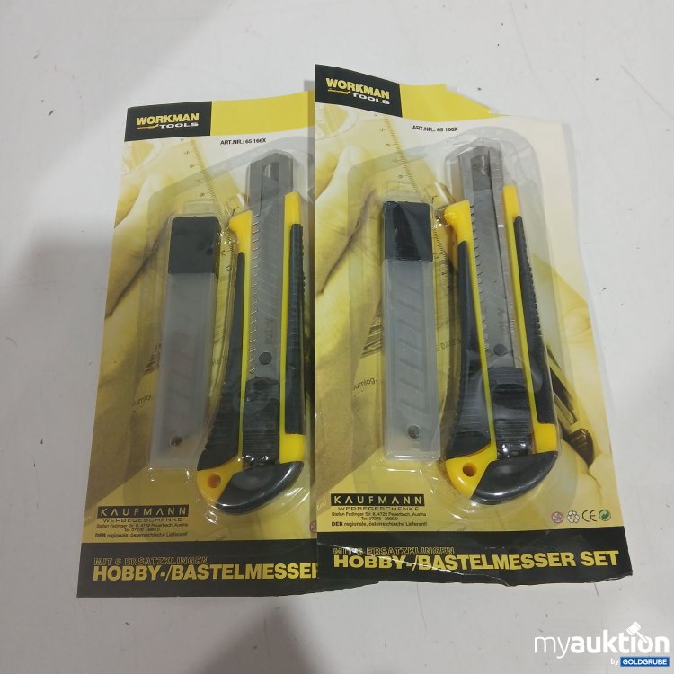 Artikel Nr. 890613: Workmann Tools Hobby-Bastelmesser mit 6Ersatzklingen 