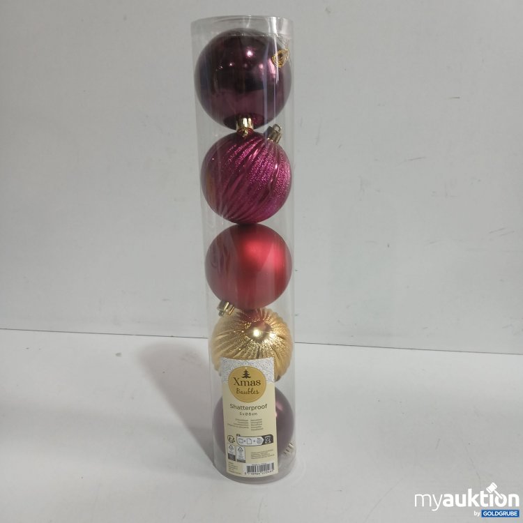 Artikel Nr. 910613 Artikel Nr. 910613: Xmas Baubles Shatterproof 5x8cm