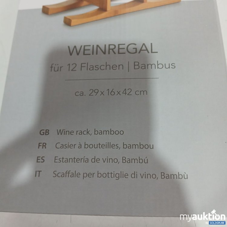 Artikel Nr. 921613: Zeller Weinregal Bambus