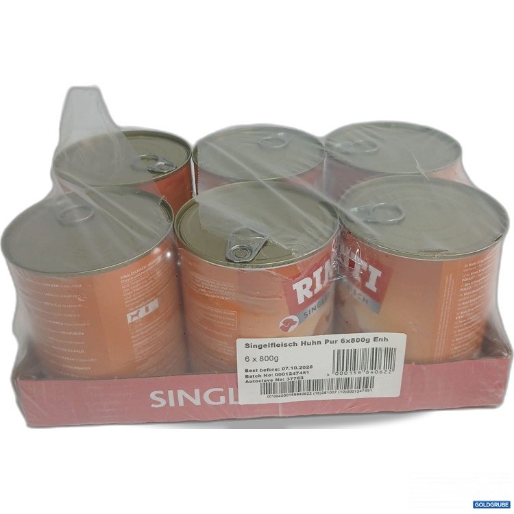 Artikel Nr. 986613: Rinti Singlefleisch Hundefutter Huhn Pur 6x800g 