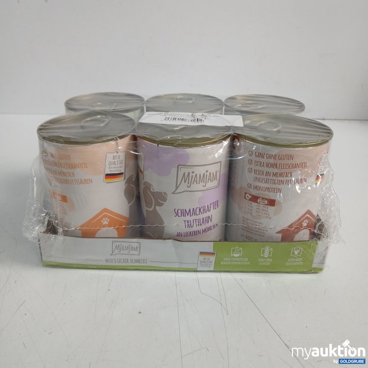 Artikel Nr. 467614: Mjamjam 6 x 400 g Hundefutter Schmackhafter Truthahn