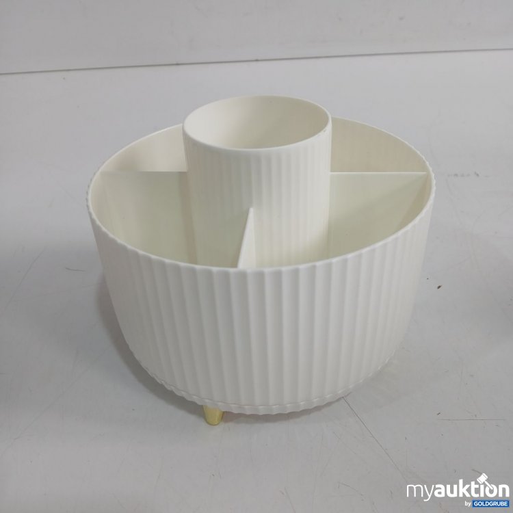 Artikel Nr. 893614: Organizer weiß rund mit Fächern drehbar