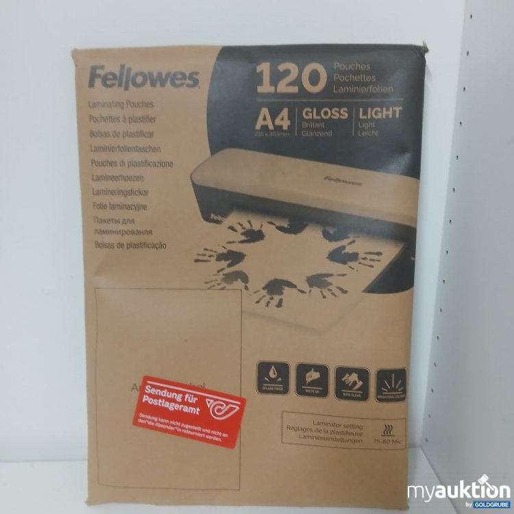 Artikel Nr. 918614: Fellowes Laminierfolien A4 120 Stück