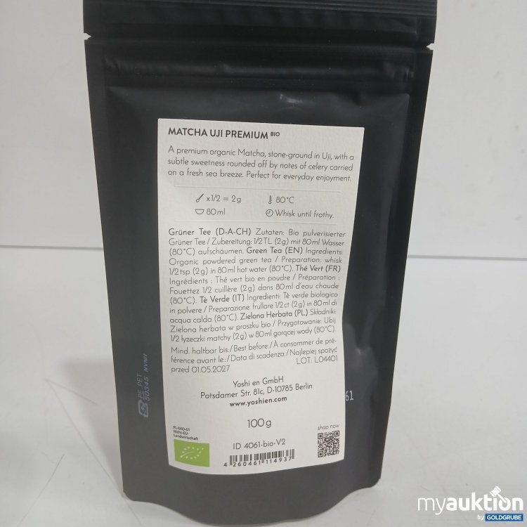 Artikel Nr. 977614 Artikel Nr. 977614: Yoshien Matcha Uji Premium Bio green Tea Japan 100g