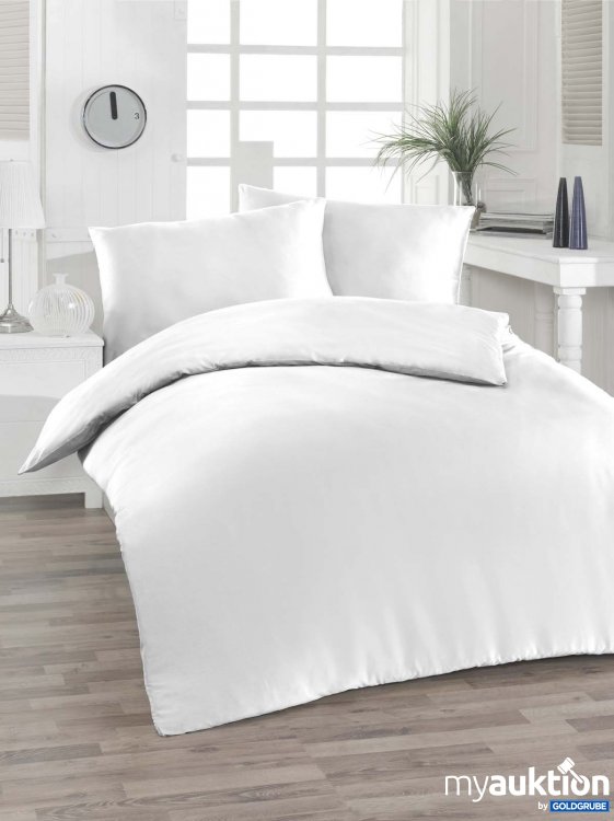 Artikel Nr. 421615: Soft-Satin Bettwäsche weiß 2x70x90 cm + 200x220 cm