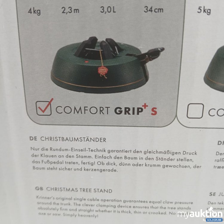 Artikel Nr. 446615 Artikel Nr. 446615: Krinner Comfort Grip+ S 5kg
Christbaumständer