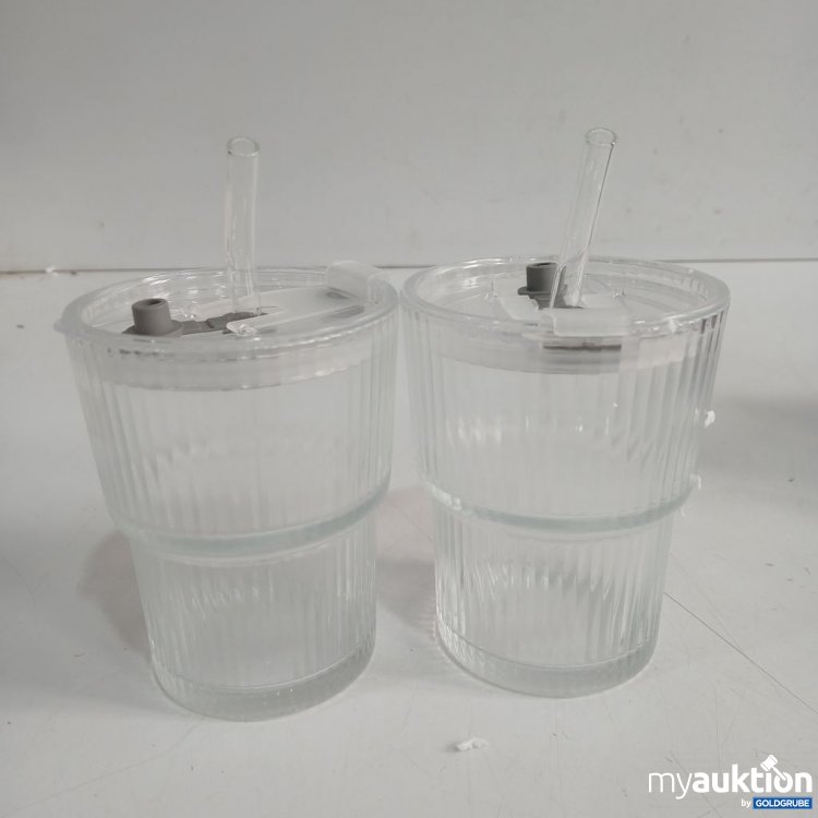 Artikel Nr. 893615:  Trinkgläser mit Strohhalm