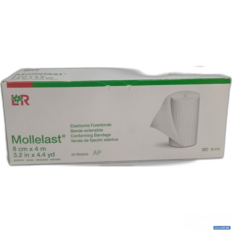 Artikel Nr. 951615: LR Mollelast Elastische Fixierbinde 8cm x 4m 20Rollen 