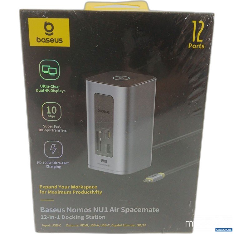 Artikel Nr. 989615 Artikel Nr. 989615: Baseus Nomos NU1 Air Spacemate 12in1 Docking Station