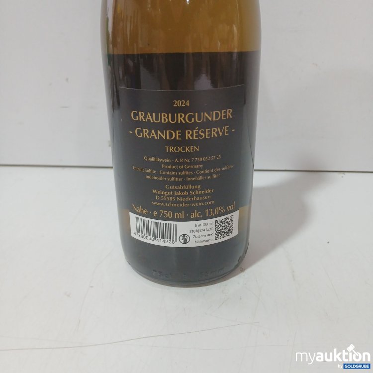 Artikel Nr. 993615 Artikel Nr. 993615: Jakob Schneider Grauburgunder Grande Reserve Trocken 750ml