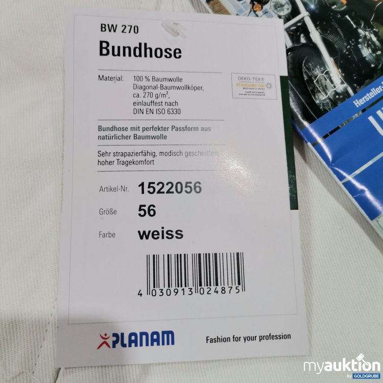 Artikel Nr. 396616: Planam Bundhose 