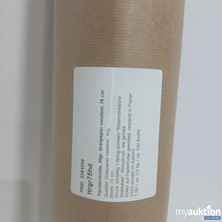 Artikel Nr. 468616 Artikel Nr. 468616: Tischhuttuchrolle 40gr 75cm Graspapier nassfest 75cm schwarz