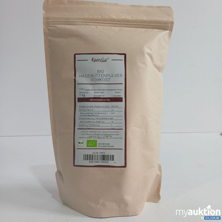 Artikel Nr. 854616: Kamelur Bio Hagebuttenpulver Rohkost 1kg 
