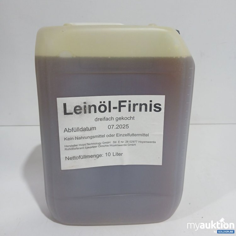 Artikel Nr. 891616: Hoyo Technology Leinöl Firnis dreifach gekocht 10L 