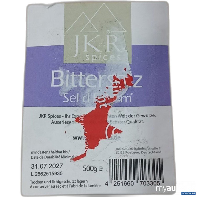 Artikel Nr. 954616: JKR Spices Bittersalz 500g