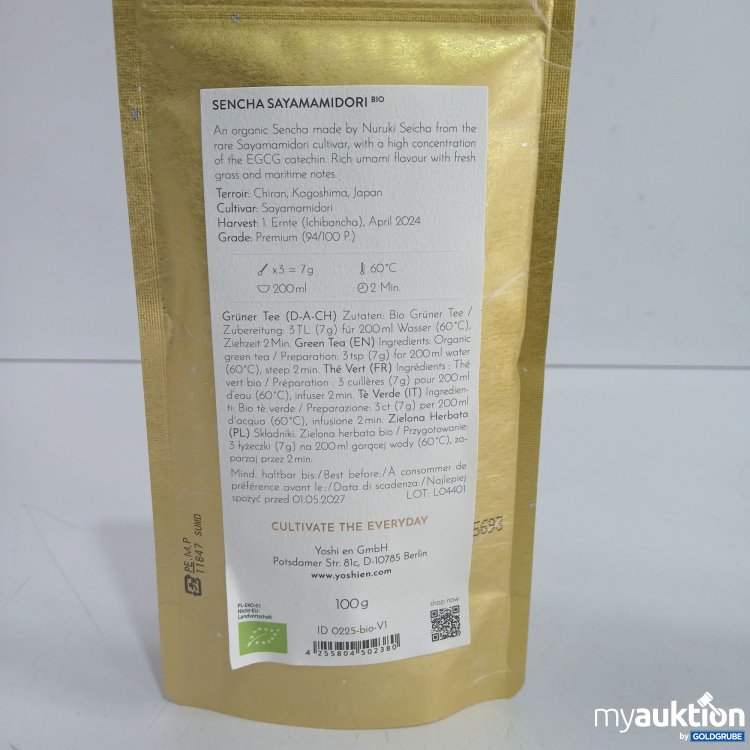 Artikel Nr. 977616 Artikel Nr. 977616: Yoshien Sencha Sayamamidori 100g