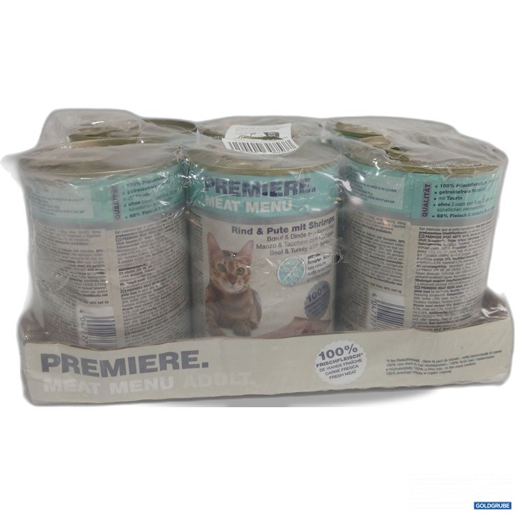 Artikel Nr. 986616: Premiere Meat Katzenfutter Rind & Pute mit Schrimps 6x400g 