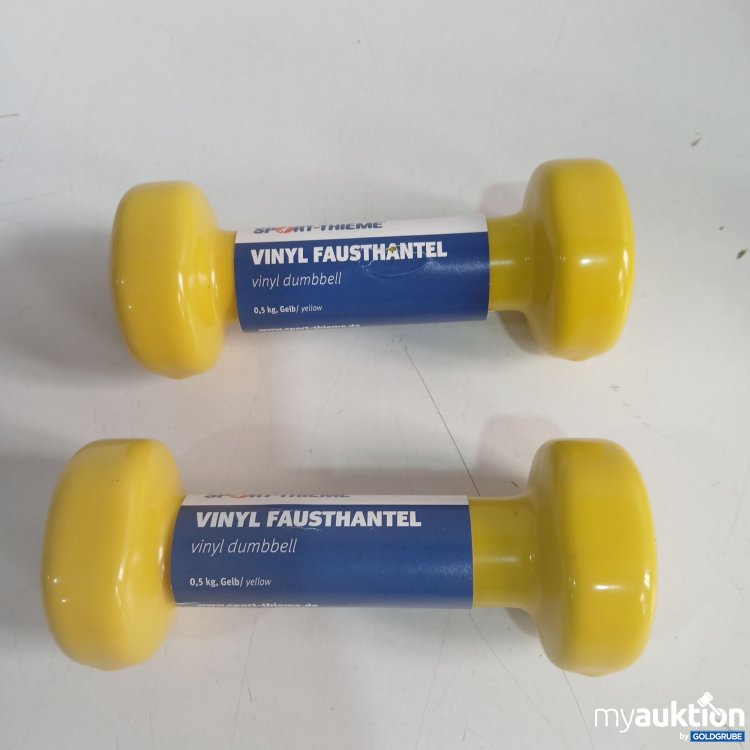 Artikel Nr. 397617 Artikel Nr. 397617: Sport Thieme Vinyl Fausthantel je 0,5kg