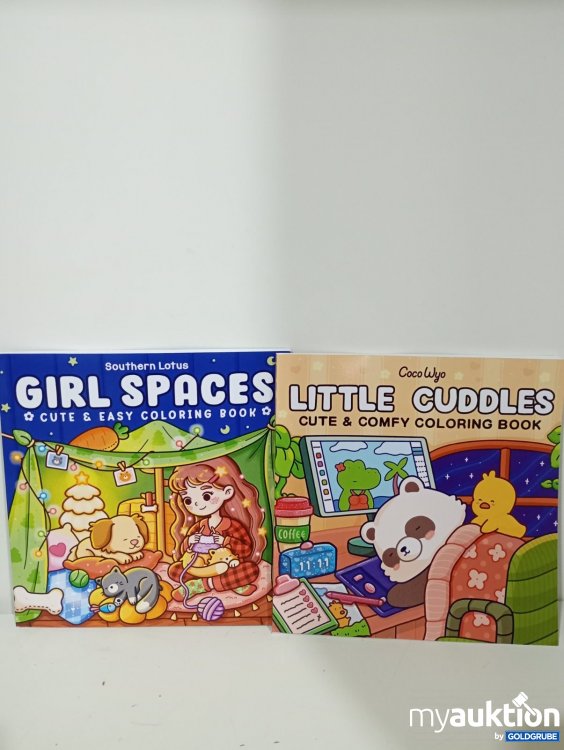 Artikel Nr. 471617: 1x Southern Lotus Girl Spaces Malbuch + 1x Coco Wyo Little Cuddles Malbuch