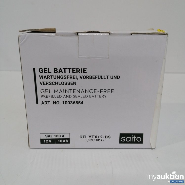 Artikel Nr. 832617 Artikel Nr. 832617: Saito Gel Batterie 10036854