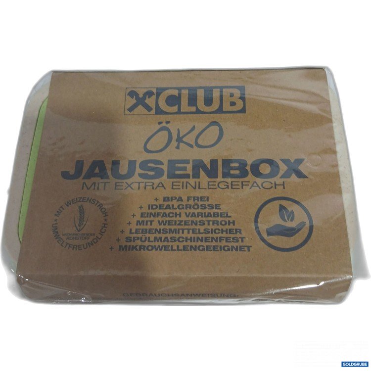 Artikel Nr. 890617: Öko Jausenbox mit Extra Einlagefach grün 