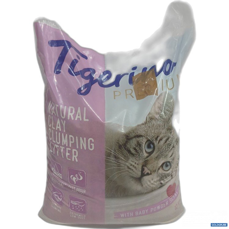 Artikel Nr. 930617 Artikel Nr. 930617: Tigerino Premium Natural clay clumping Litter with Baby Powder Scent 12kg