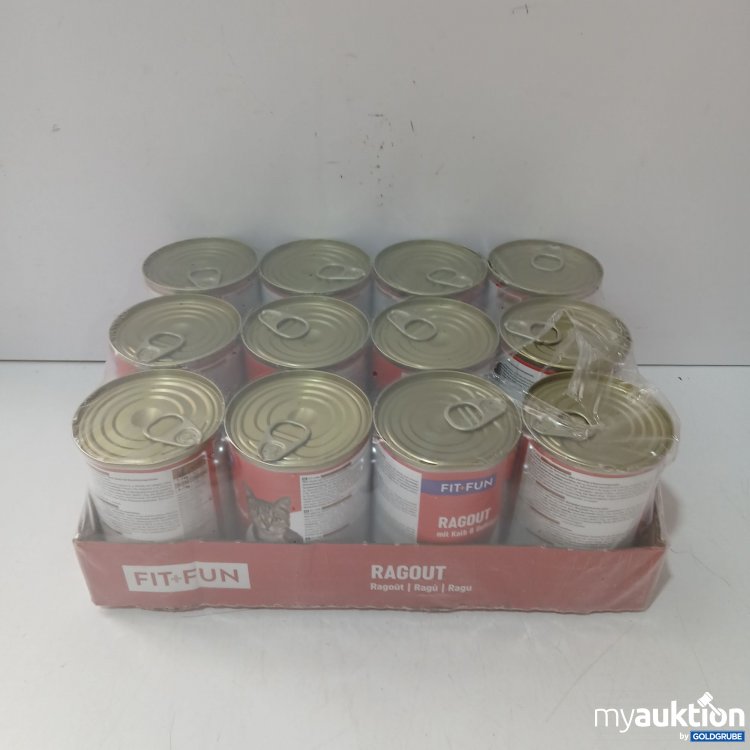 Artikel Nr. 990617 Artikel Nr. 990617: Fit + Fun Katze Ragout mit Kalb & Geflügel je 415g 12Stk