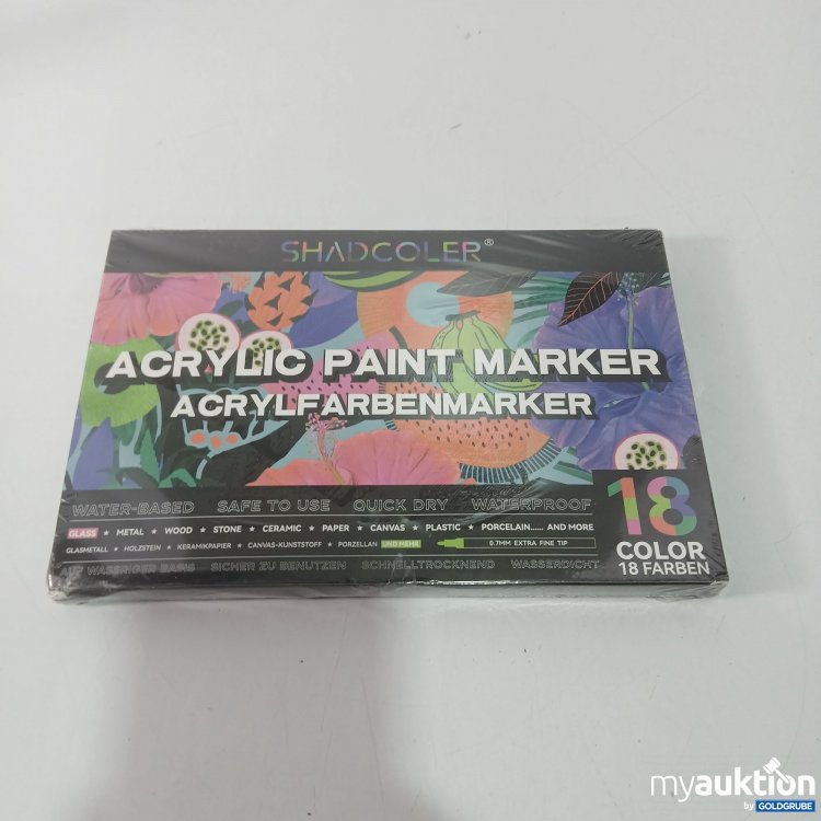 Artikel Nr. 812618: Shadcoler Acrylic Paint Marker 18 Farben 