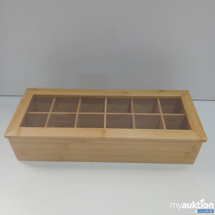 Artikel Nr. 874618: Teebeutelbox, Bamboo ca.41x16x9cm 