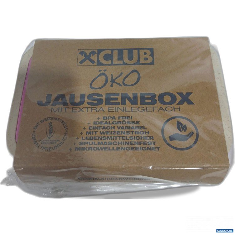 Artikel Nr. 890618: Öko Jausenbox mit Extra Einlagefach rosa 