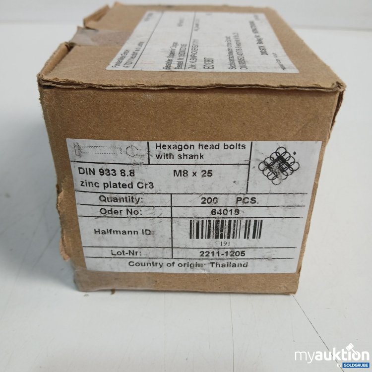Artikel Nr. 959618 Artikel Nr. 959618: Sechskanntschrauben ohne Schaft M8x25