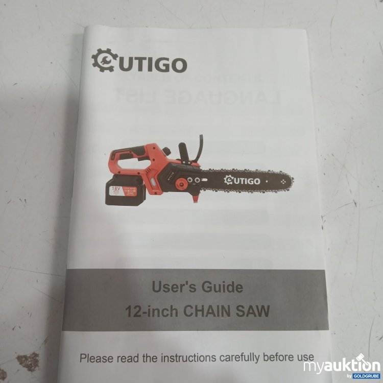 Artikel Nr. 465619 Artikel Nr. 465619: Cutigo Akku-Kettensäge 12 inch