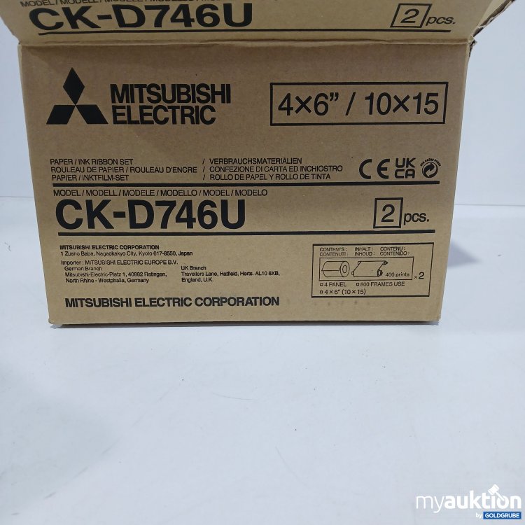 Artikel Nr. 519619 Artikel Nr. 519619: Mitsubishi Electric Verbrauchsmaterialien CK-D746U