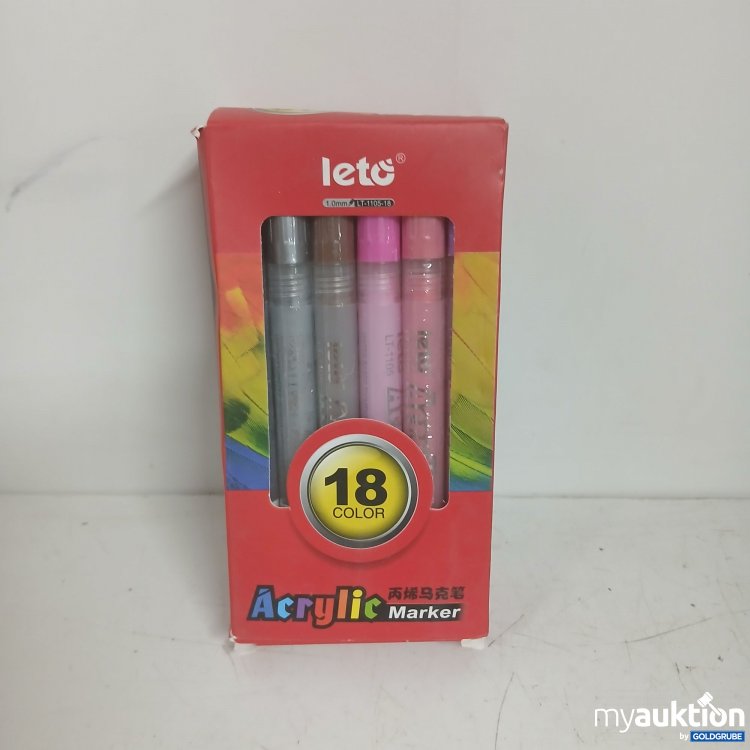 Artikel Nr. 831619 Artikel Nr. 831619: Leto Acrylmarker Set