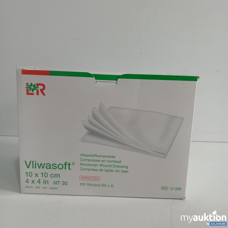 Artikel Nr. 852619 Artikel Nr. 852619: LR Vliwasoft Vliesstoffkompresse 10x10cm 100Stk