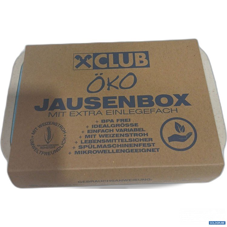 Artikel Nr. 890619: Öko Jausenbox mit Extra Einlagefach blau  