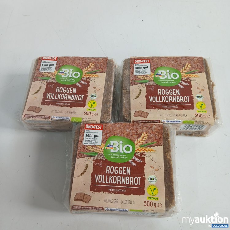 Artikel Nr. 952619: Bio Roggen Vollkornbrot 3x500g 