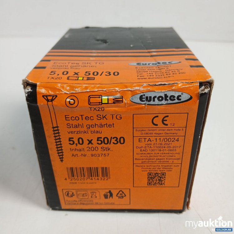 Artikel Nr. 959619: Eurotec  Spannplattenschraube Ecotec 5.0x50 TG TX20 200stk 