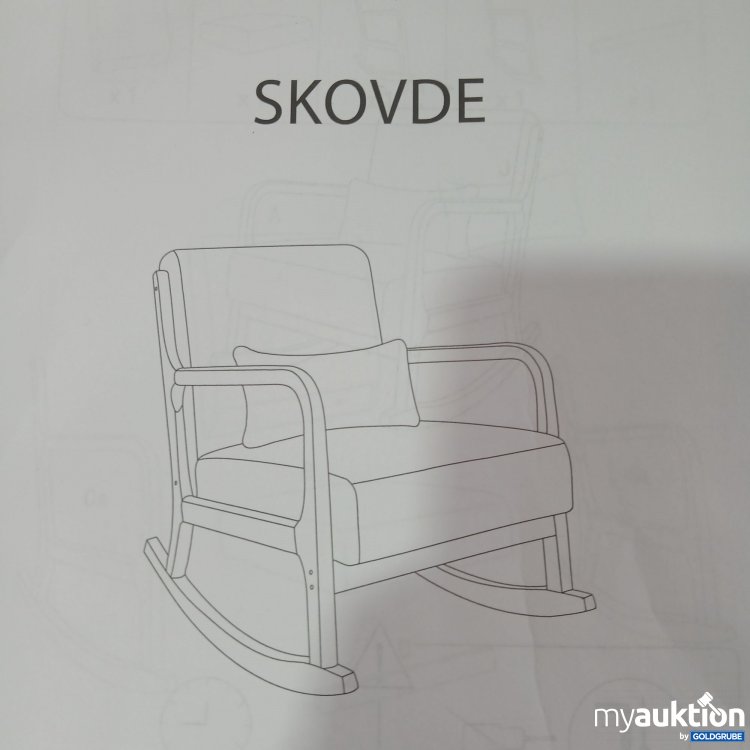 Artikel Nr. 967619: Beliani Schaukelstuhl Skovde, Hellgrau, Art.Nr. 45057
