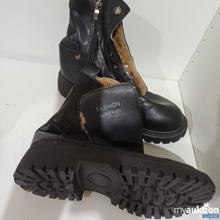 Artikel Nr. 469620 Artikel Nr. 469620: Fashion sport kids Kinder Winterstiefel ohne Schnürsenkel schwarz Gr31